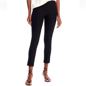 Veronica Beard Womens Pants Size 2 Black Scuba Zip Back New